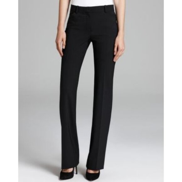 Theory Black Max 2 Urban Wool Bootcut Dress Pants 6 - Picture 1 of 6